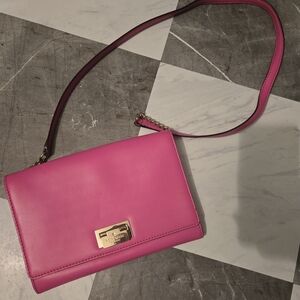Pink Leather Crossbody Bag Kate Spade has Small Scratch On front